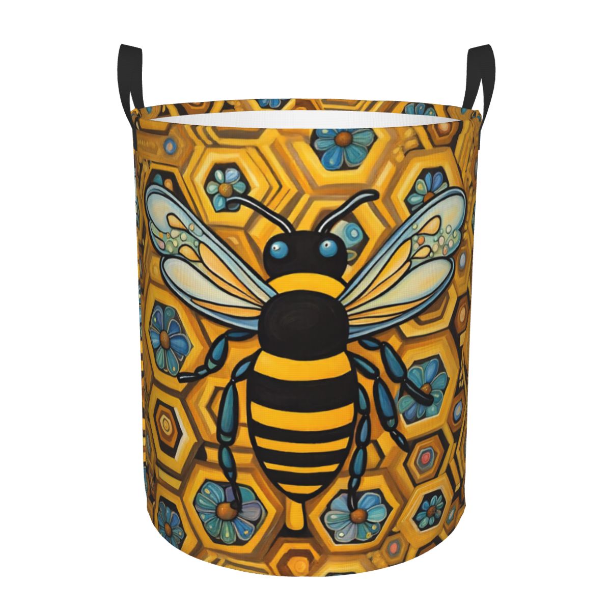 Baby Nursery Laundry Basket - Корзина для белья с принтом пчелы