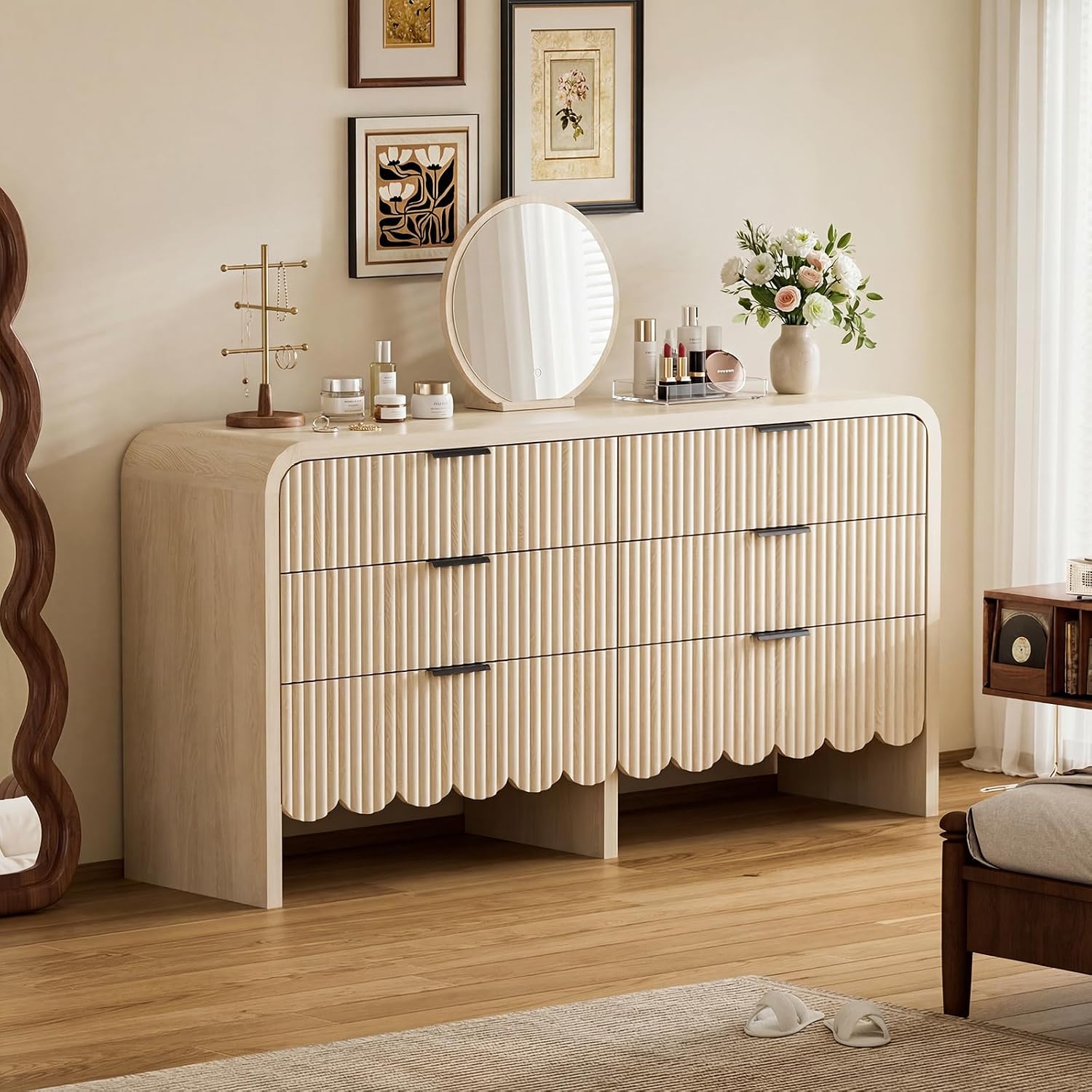 Baby Nursery Dresser - Деревянный комод с 6 ящиками для
