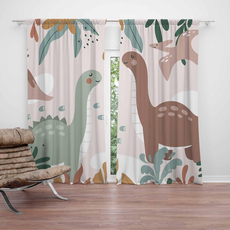 Baby Nursery Blackout Curtains - Детские шторы с динозавром, детские шторы