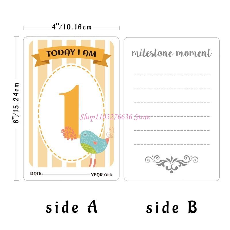 Milestone Card Set - R6FD Baby Cards Milestone Moment Mim