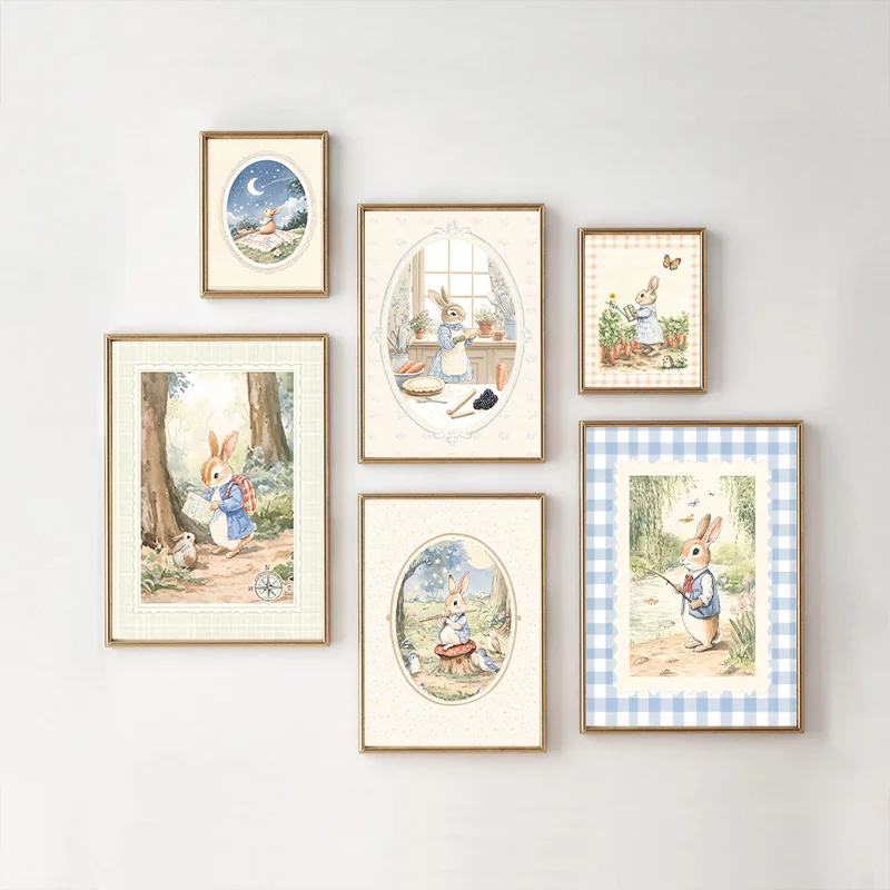 Baby Nursery Vintage Decor - Винтажный постер в стиле бохо с
