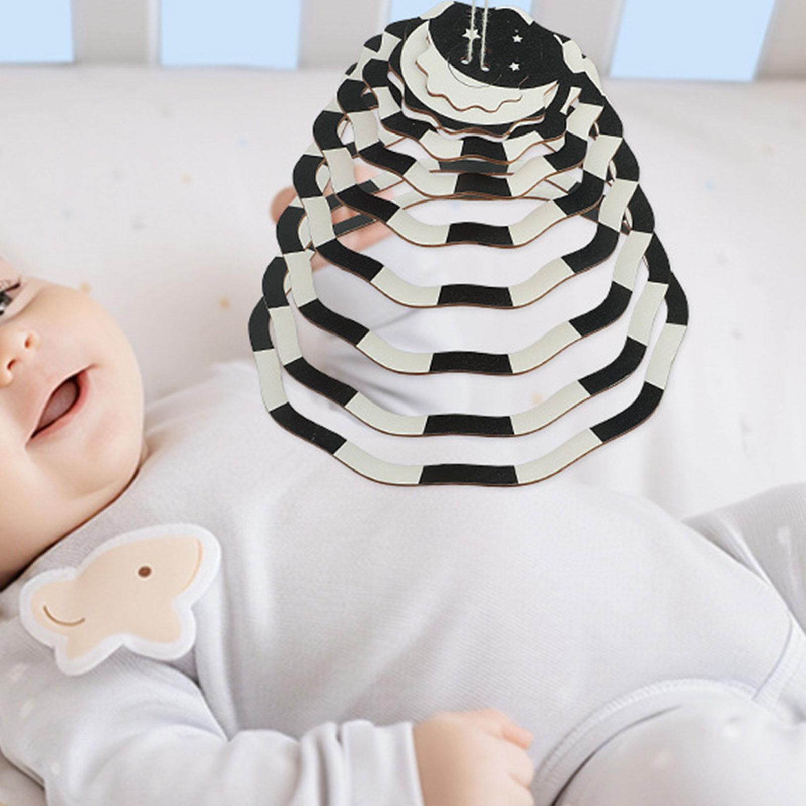 Baby Nursery Items - Мобильная сенсорная игрушка для кроватки, черно-белая