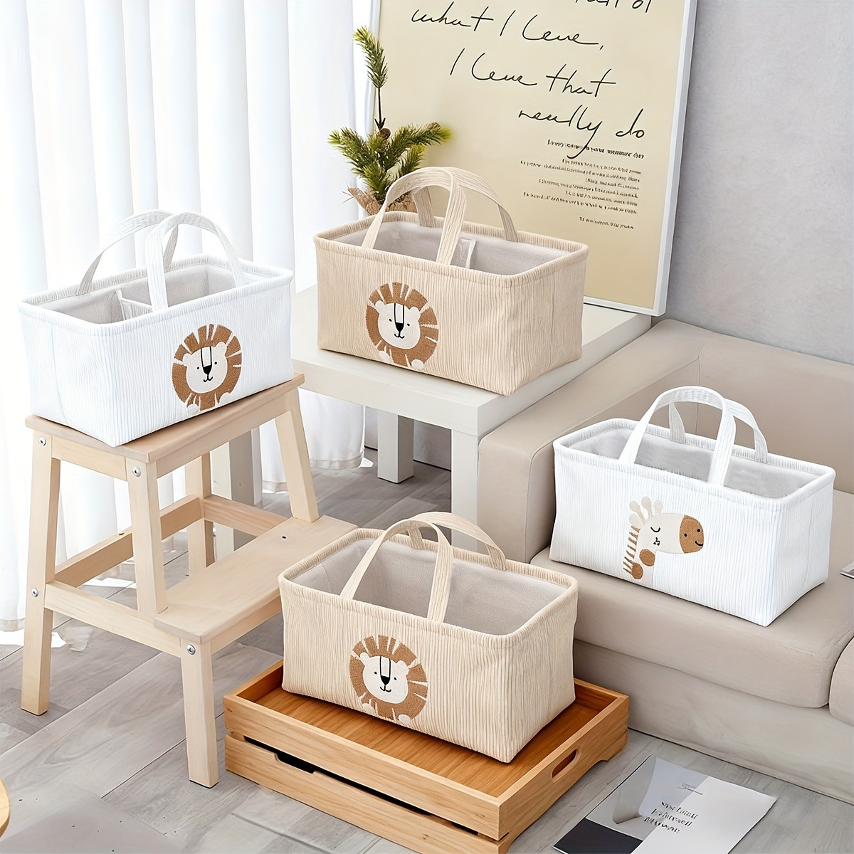 Baby Nursery Organiser - Милая корзина для подгузников в виде