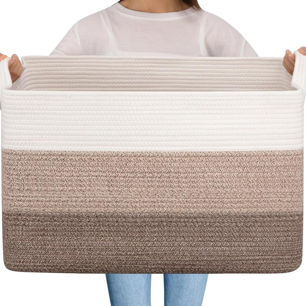 Baby Nursery Laundry Basket - Очень большая плетеная корзина для хранения
