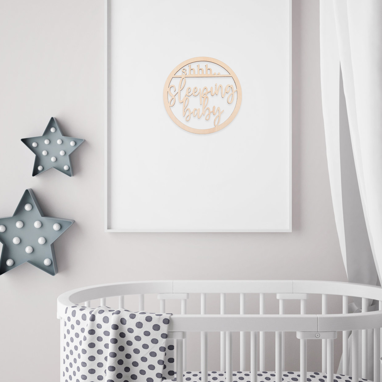 Baby Nursery Hangers - Деревянная подвесная табличка для детской комнаты: