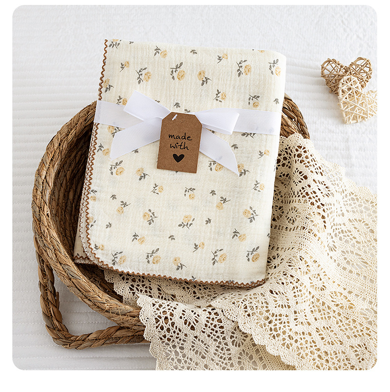 Baby Girl Nursery Quilt - Летнее одеяло-пеленка для новорожденных 100*130 см,