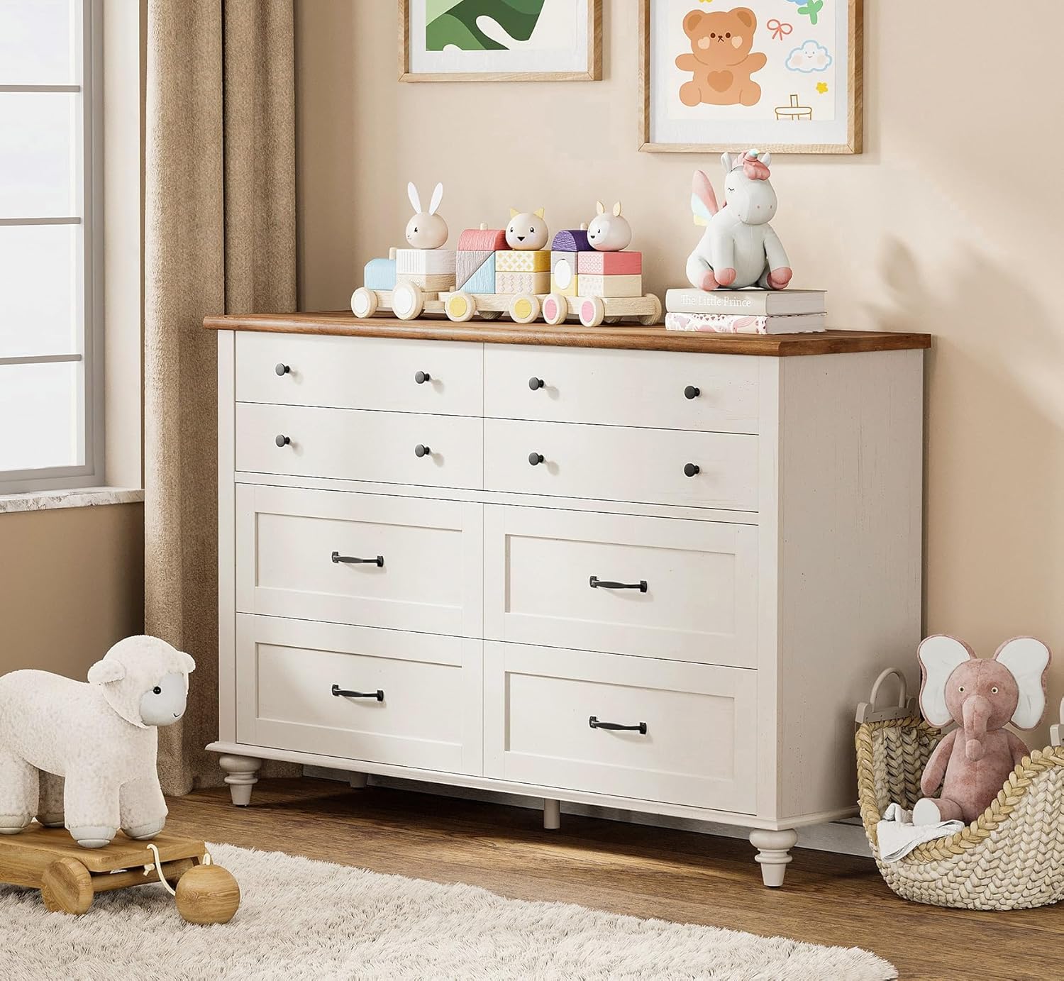 Baby Nursery Dresser - Современный детский комод с 7 ящиками