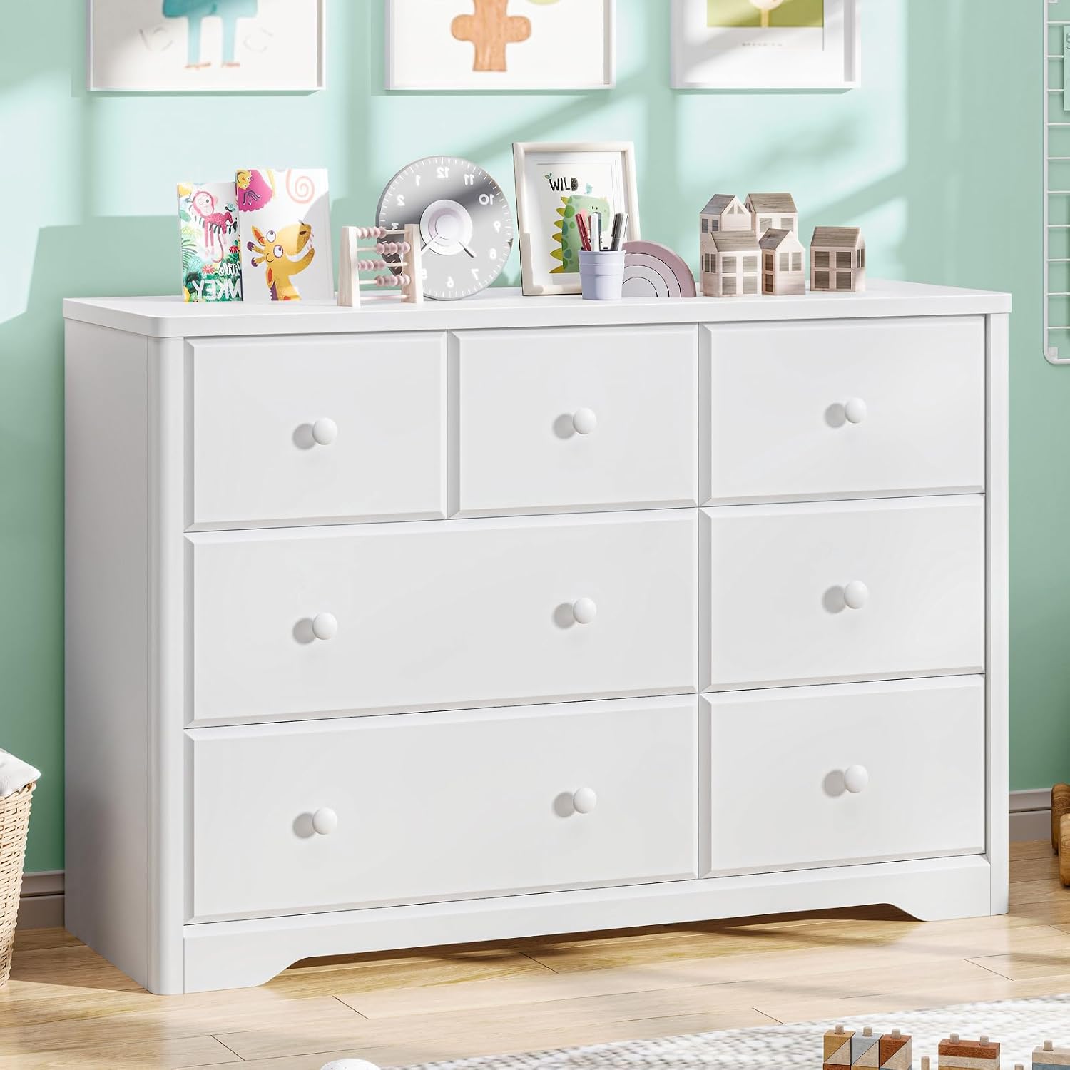 Baby Nursery Dresser - Комод с 7 ящиками для детской