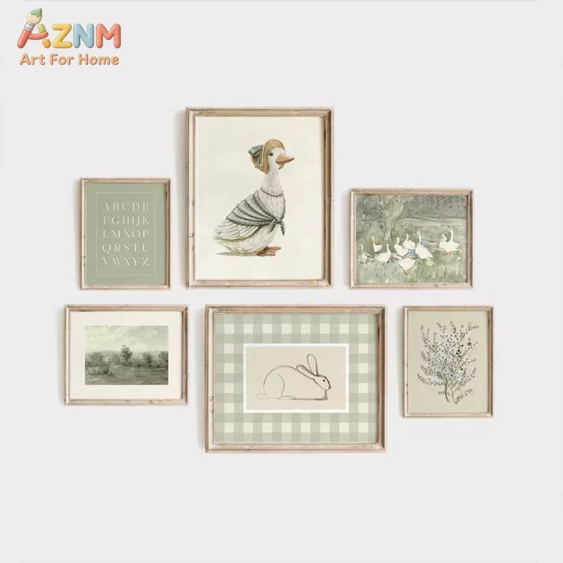 Baby Nursery Vintage - Винтажный холст с изображением Питера Кролика