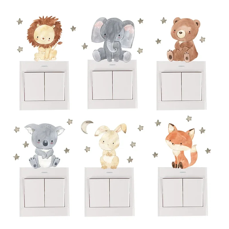 Animals Baby Nursery - Набор из 1/2/4/6 наклеек на стену