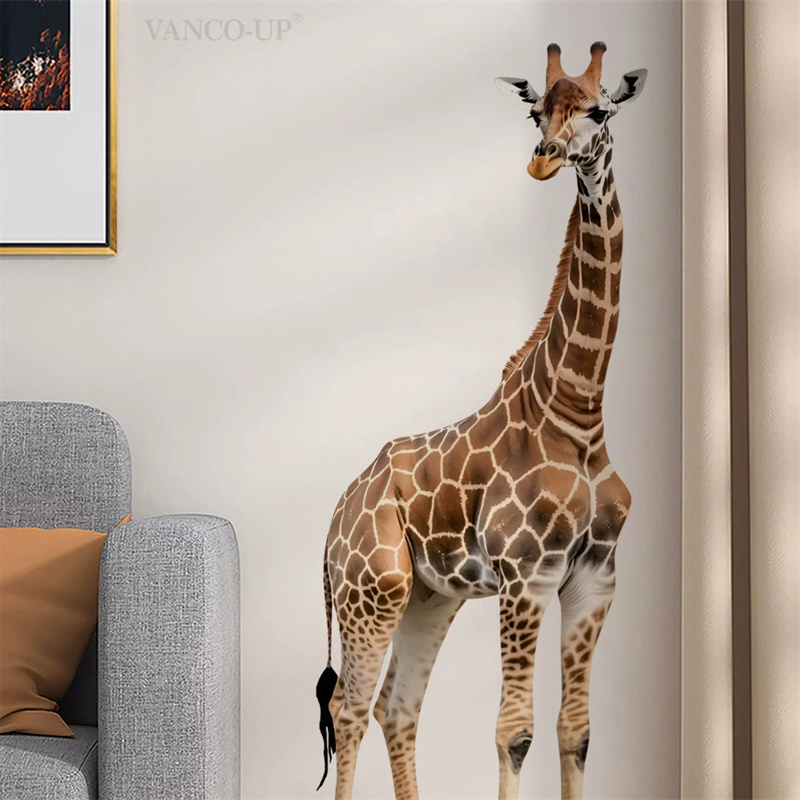 Baby Nursery Wall Stickers - Большие наклейки с животными сафари, наклейка