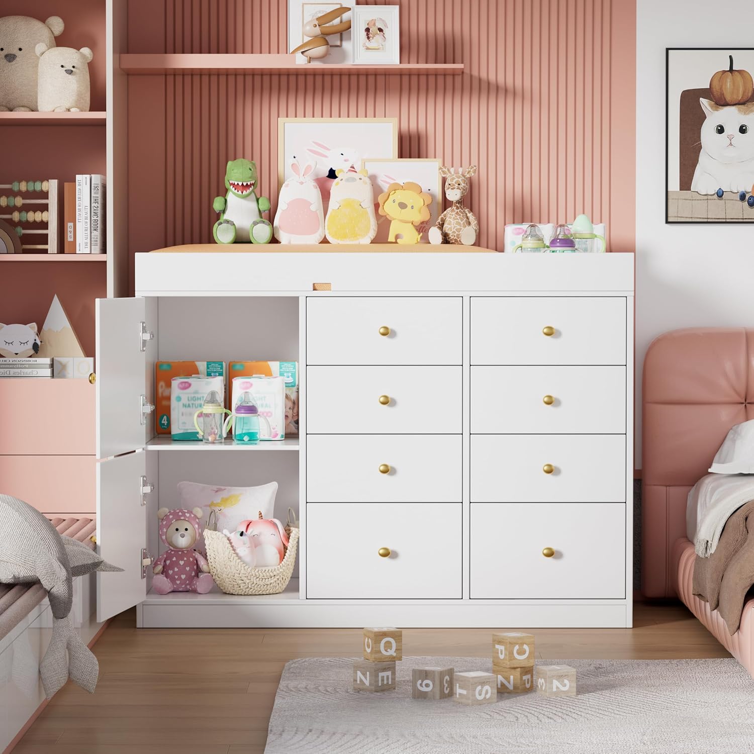 Пеленальный столик-комод, клас – обзор и цена Baby Nursery Dresser