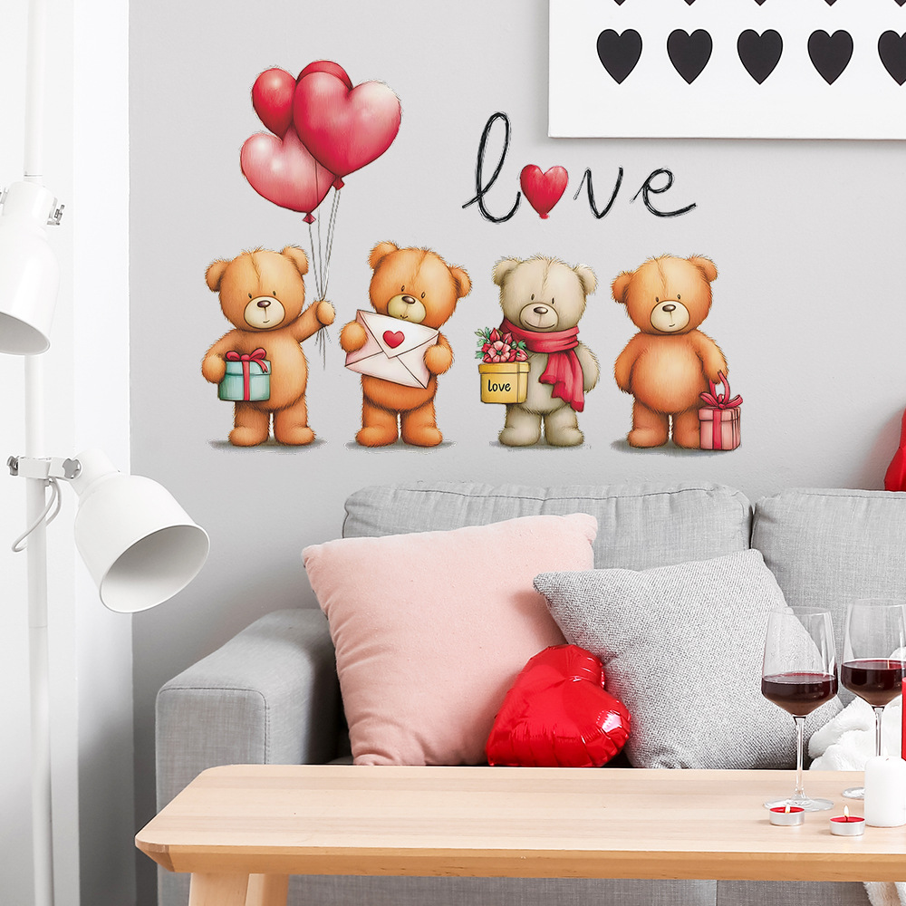 Романтический мультяшный медве – обзор и цена Baby Nursery Vinyl Wall Stickers
