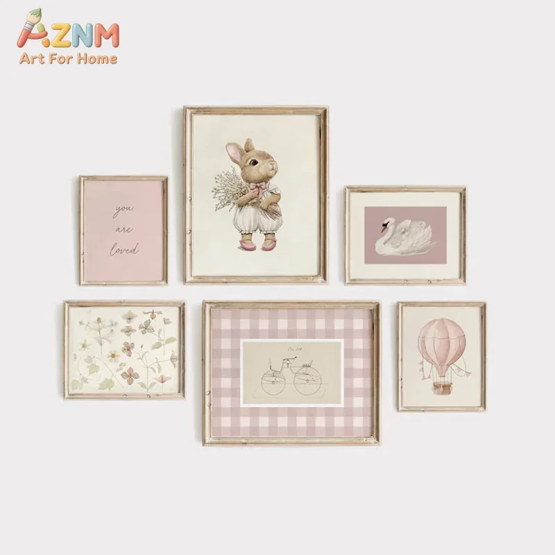 AZNM Картина на холсте в стиле – обзор и цена Baby Nursery Vintage Decor