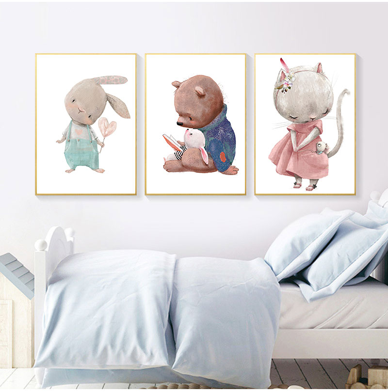 1 шт. безрамный декоративный х – обзор и цена Animals Baby Nursery