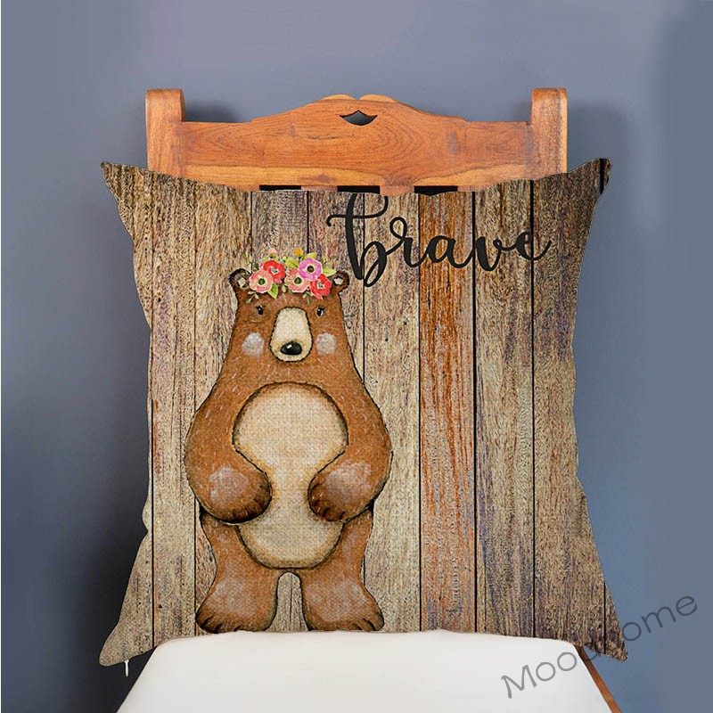 Милые лесные животные текстура – обзор и цена Baby Nursery Cushion
