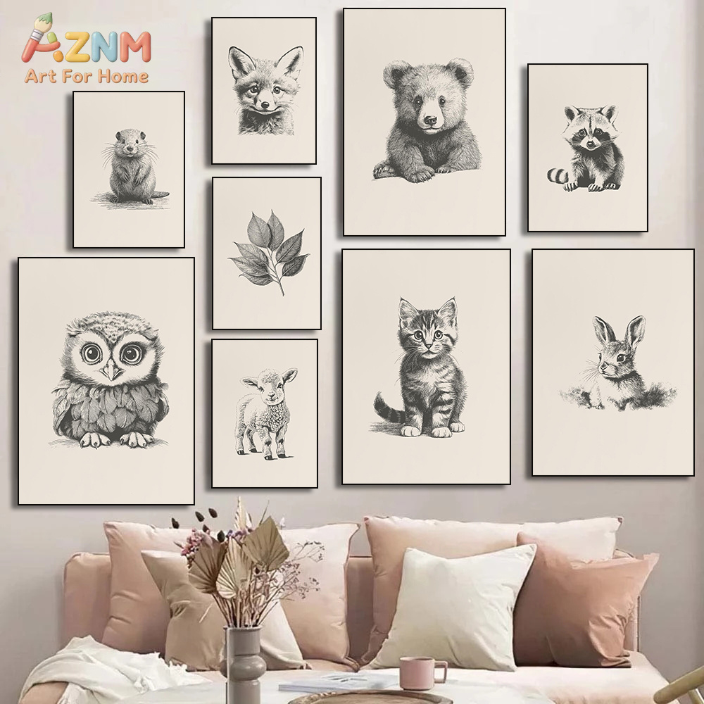 Винтажный холст AZNM с рисунка – обзор и цена Baby Nursery Vintage Decor
