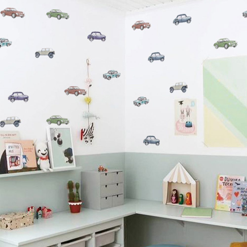 Cartoon Kids Transport Samochó – обзор и цена Baby Nursery Wall Stickers