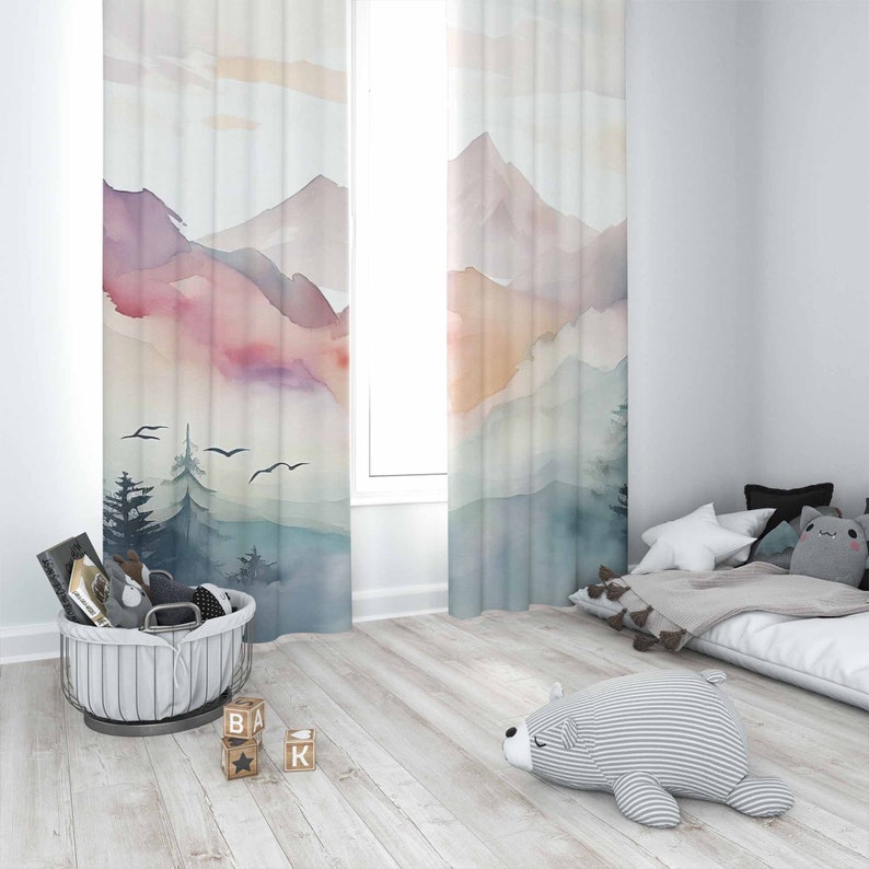 Занавеска для детской комнаты  – обзор и цена Baby Nursery Blackout Curtains