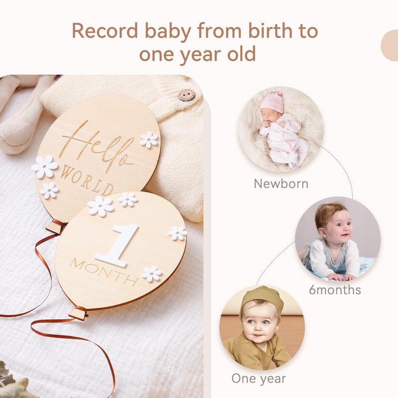 2 комплекта Детский деревянный – обзор и цена Milestone Card Set