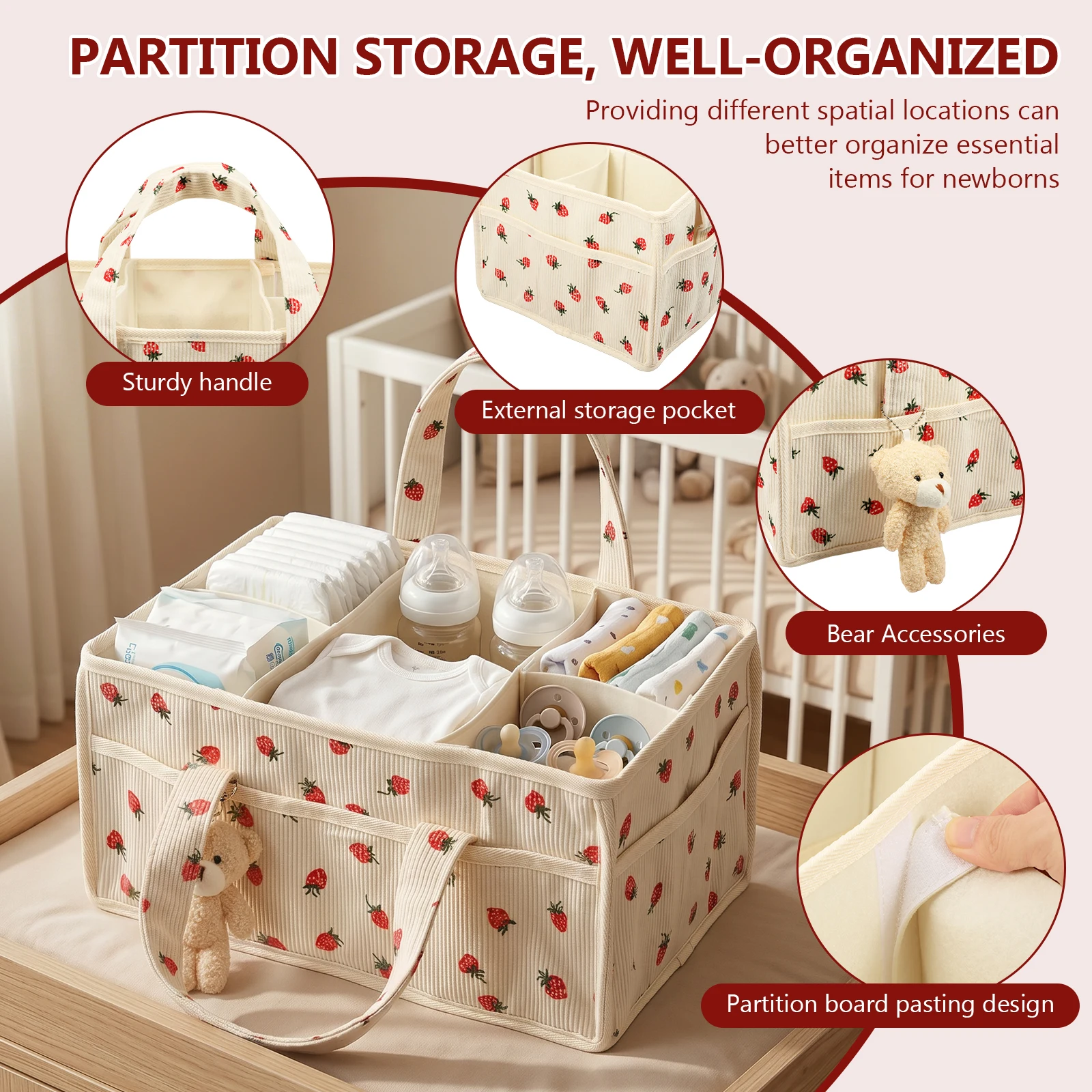 Портативный войлочный органайз – обзор и цена Baby Nursery Dresser