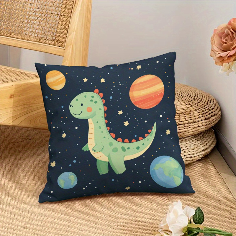 Милая наволочка с динозаврами  – обзор и цена Baby Nursery Cushion