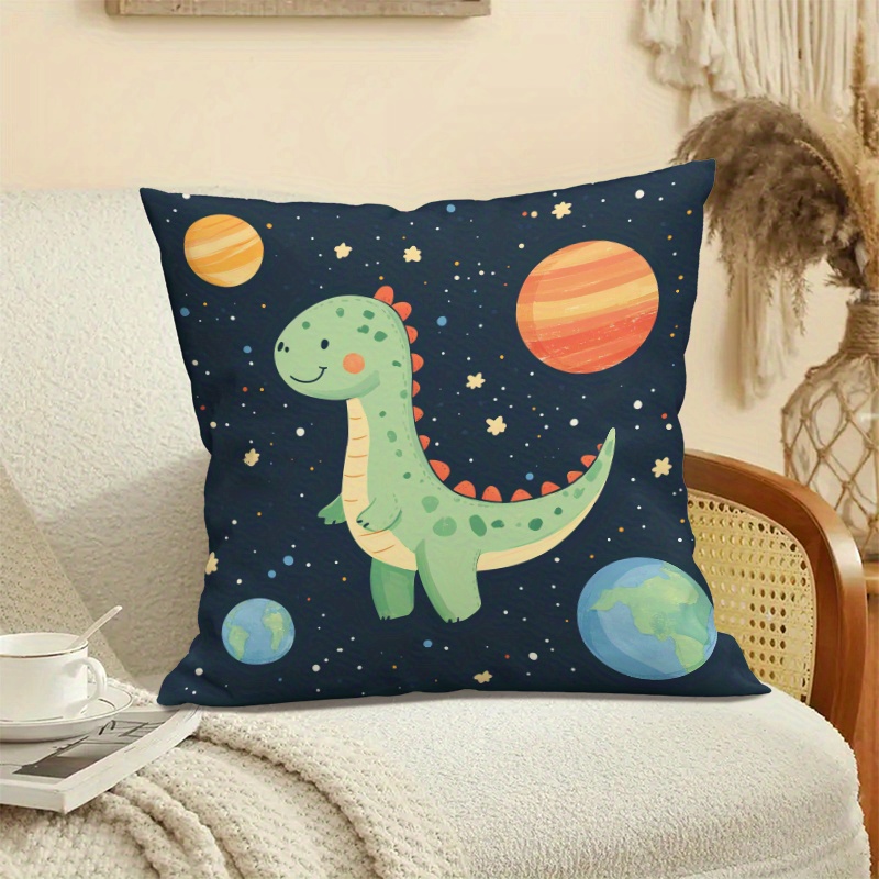 Милая наволочка с динозаврами  – обзор и цена Baby Nursery Cushion