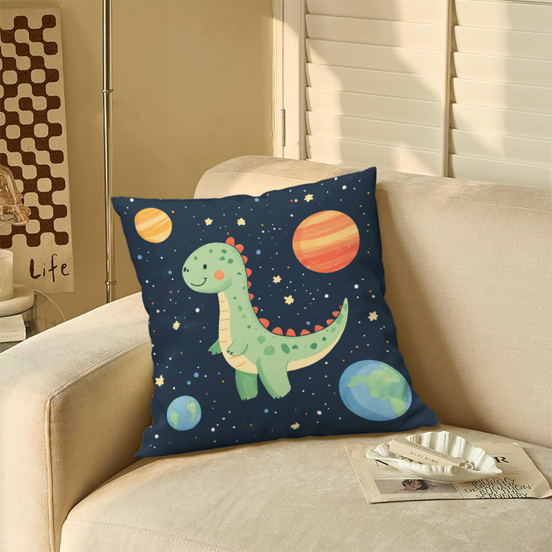 Милая наволочка с динозаврами  – обзор и цена Baby Nursery Cushion