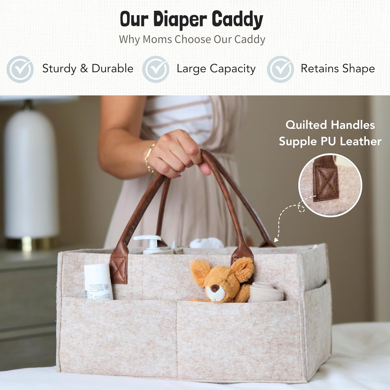 Детская войлочная корзина-орга – обзор и цена Baby Nursery Organiser