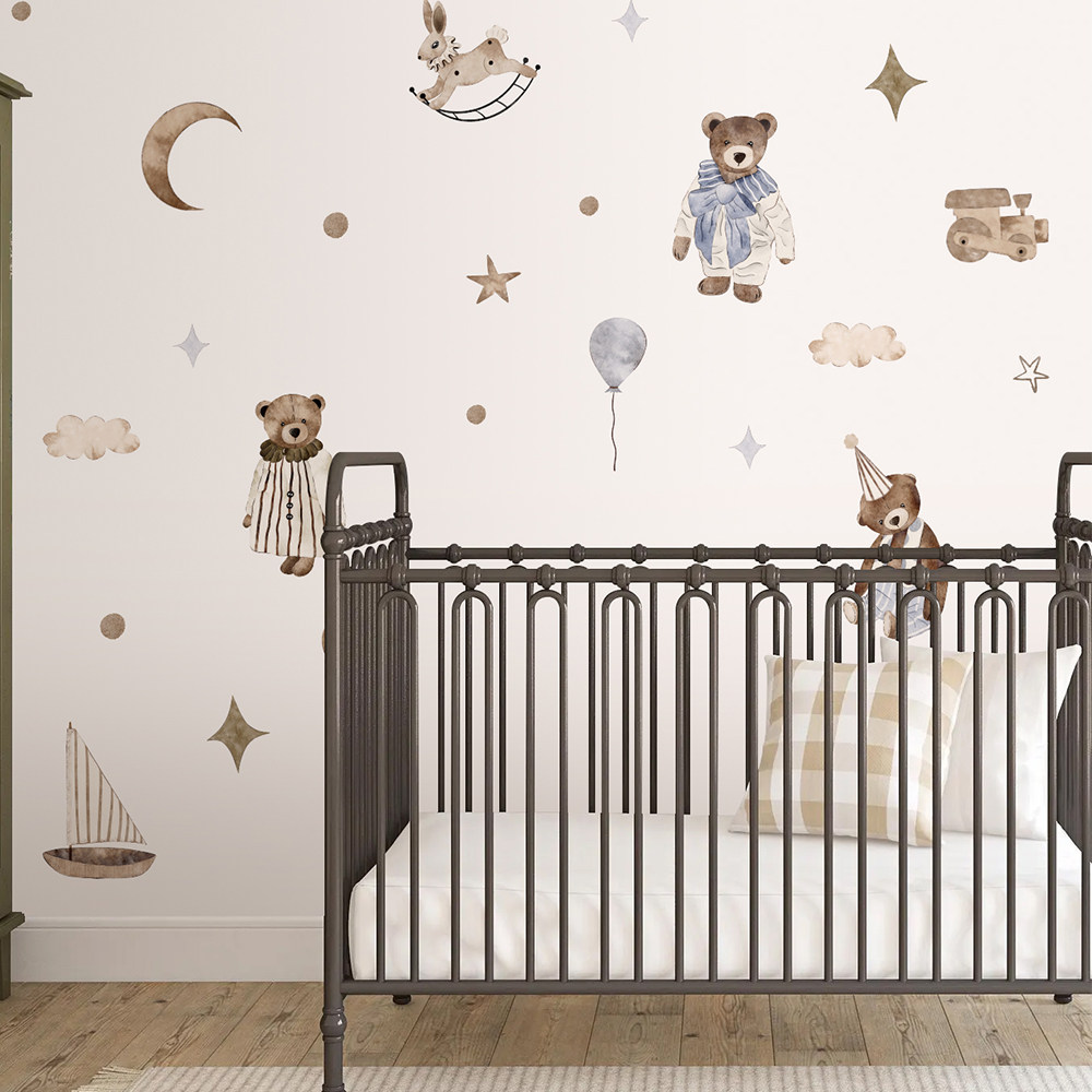 Наклейки на стену в стиле бохо – обзор и цена Baby Nursery Vintage Decor