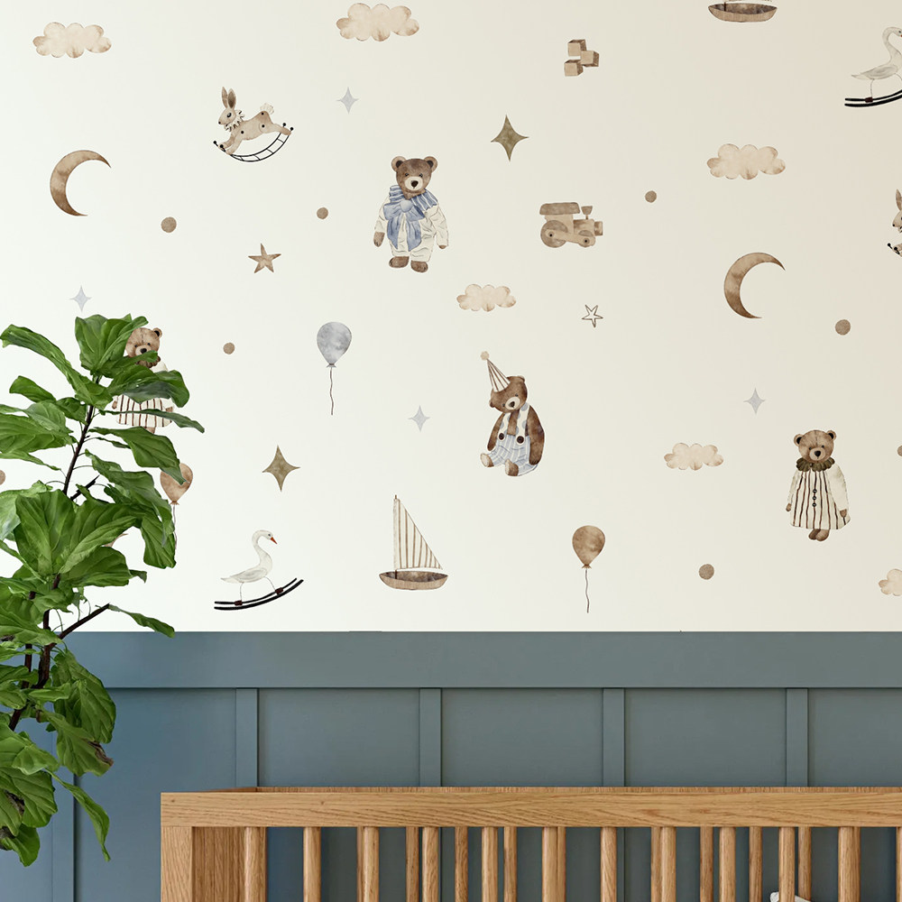 Наклейки на стену в стиле бохо – обзор и цена Baby Nursery Vintage Decor