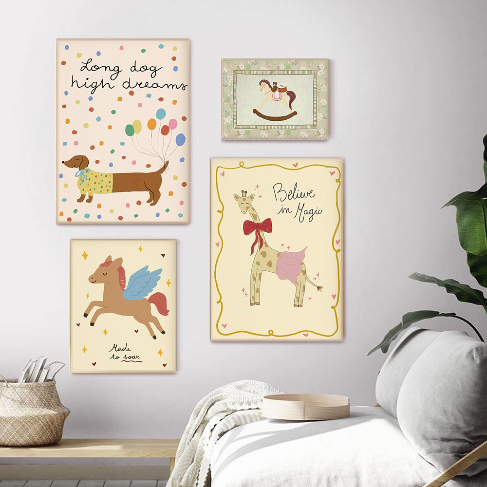 Винтажный принт с качающимися  – обзор и цена Baby Nursery Vintage Decor