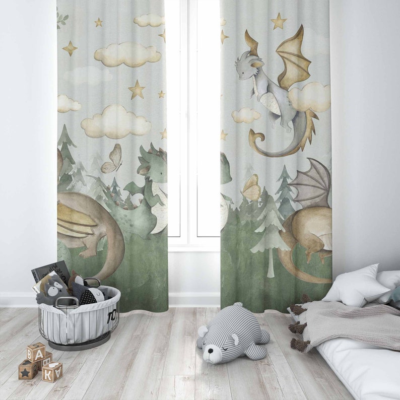 Детские шторы с изображением м – обзор и цена Baby Nursery Blackout Curtains