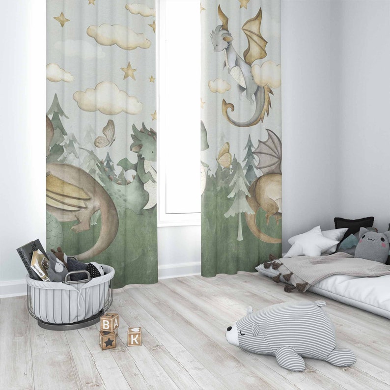Детские шторы с изображением м – обзор и цена Baby Nursery Blackout Curtains