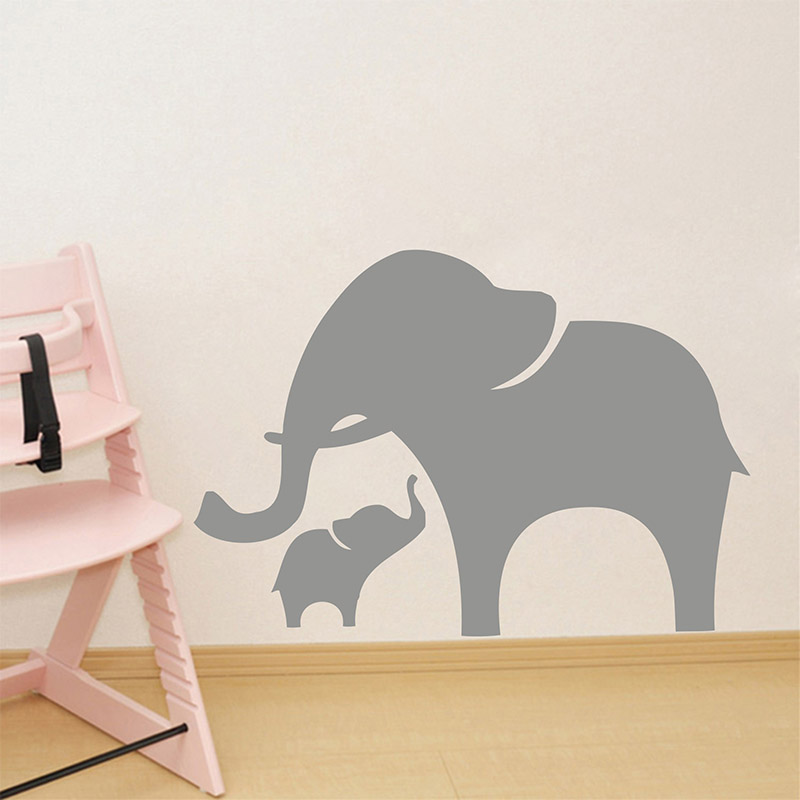 Мама и слоненок наклейка на ст – обзор и цена Baby Nursery Vinyl Wall Stickers