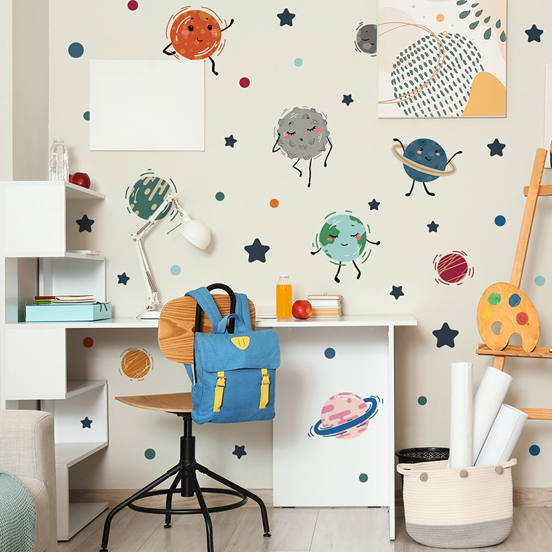 Мультяшная солнечная система,  – обзор и цена Baby Nursery Vinyl Wall Stickers