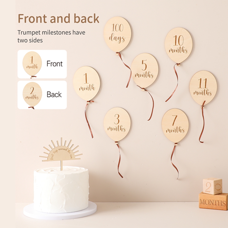 9 шт., фотообои для детей – обзор и цена Milestone Card Set