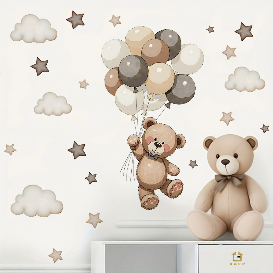 Мультяшный плюшевый мишка, воз – обзор и цена Baby Nursery Vinyl Wall Stickers