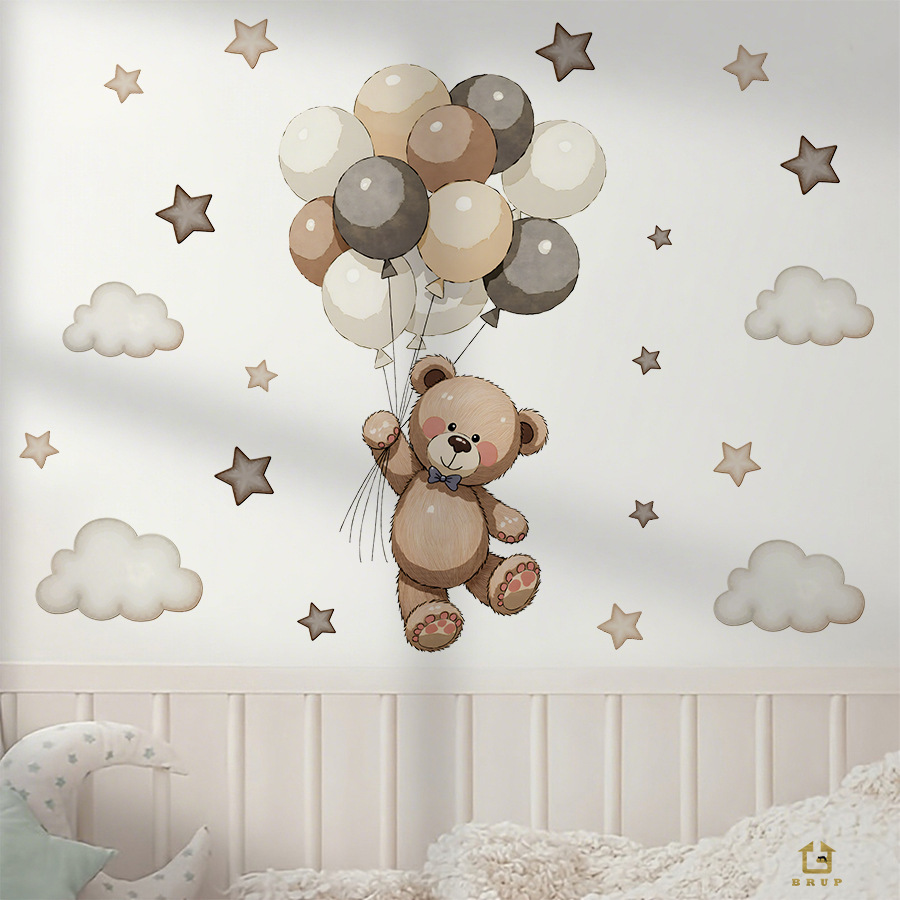 Мультяшный плюшевый мишка, воз – обзор и цена Baby Nursery Vinyl Wall Stickers