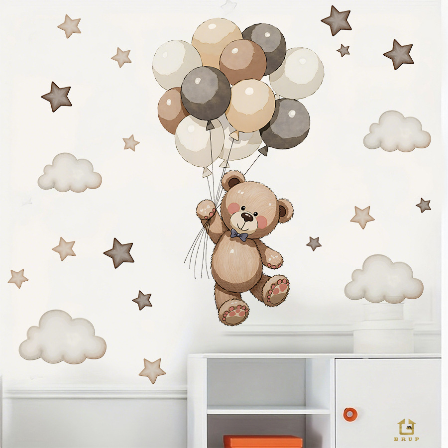 Мультяшный плюшевый мишка, воз – обзор и цена Baby Nursery Vinyl Wall Stickers