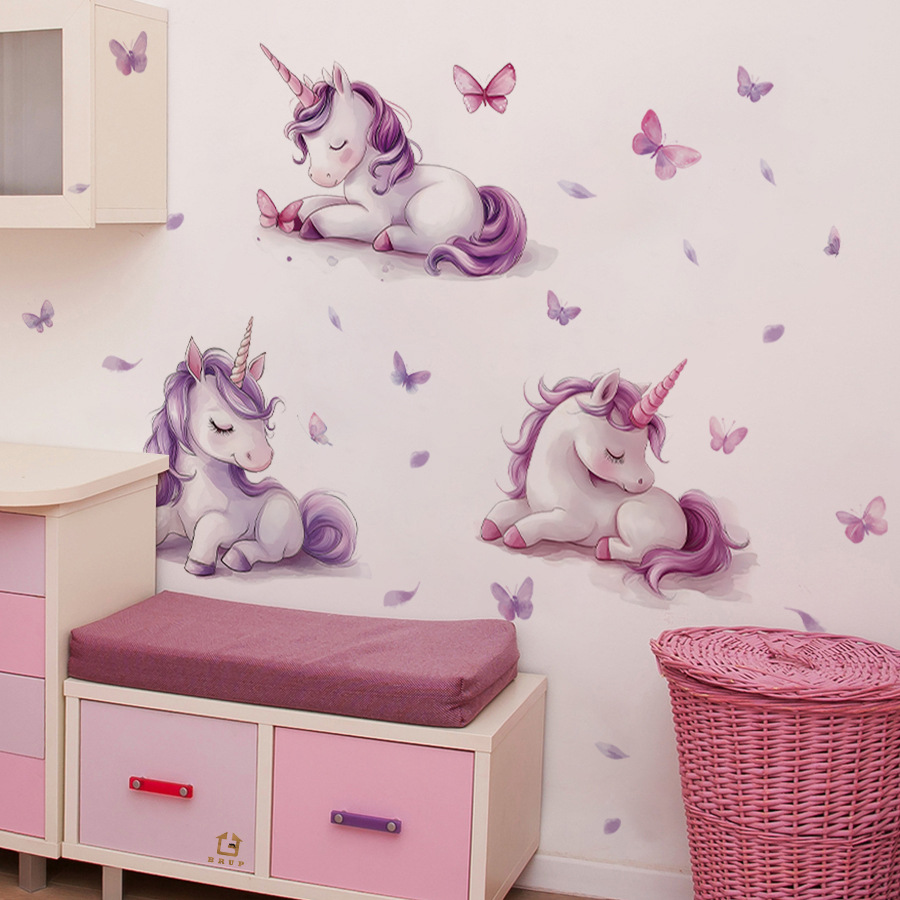 Мультяшная фантазия Единорог с – обзор и цена Baby Nursery Vinyl Wall Stickers