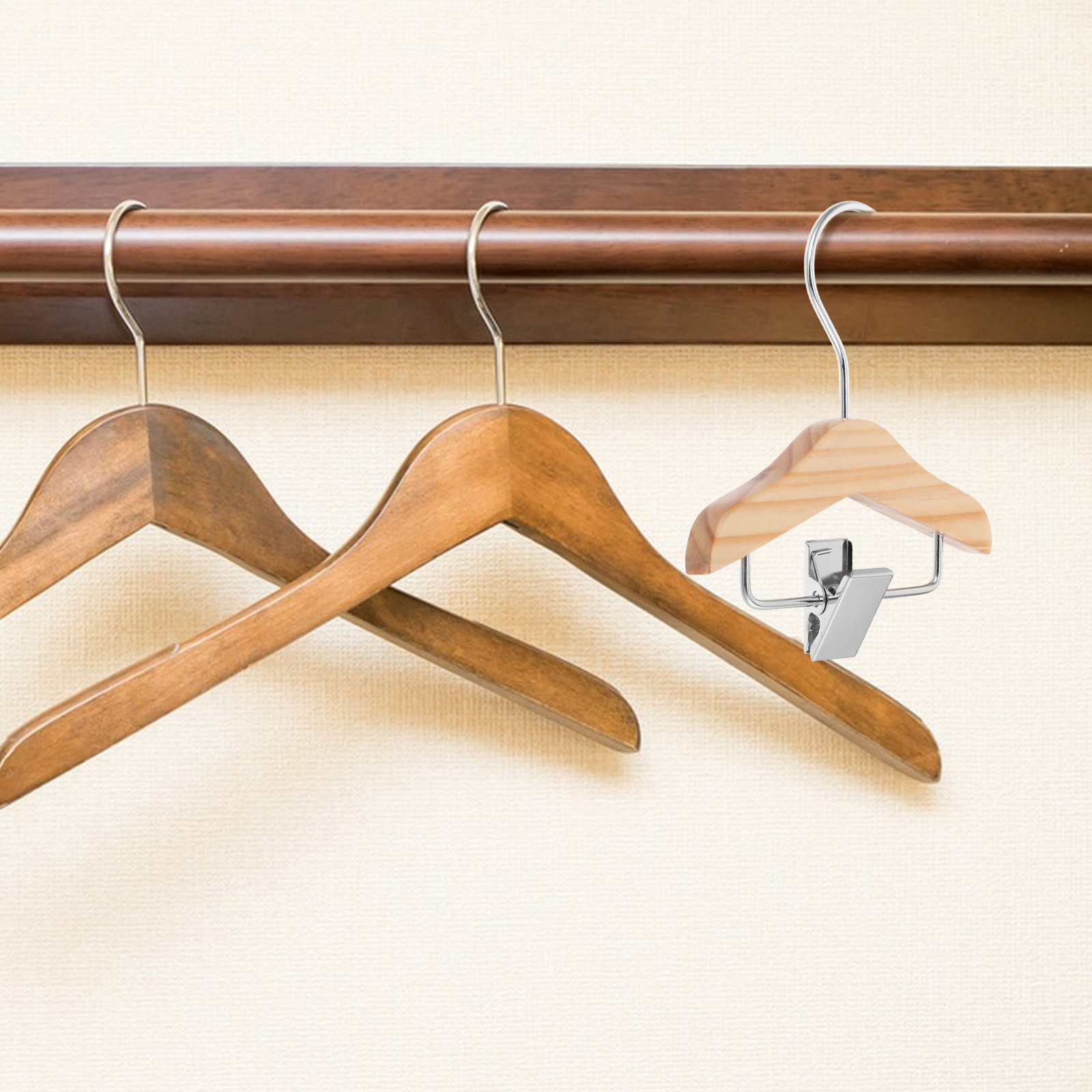 5 шт. деревянных мини-вешалок  – обзор и цена Baby Nursery Hangers