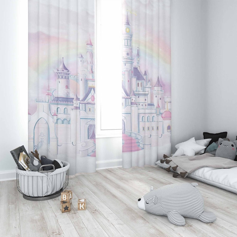 Замок принцессы, детская занав – обзор и цена Baby Nursery Blackout Curtains