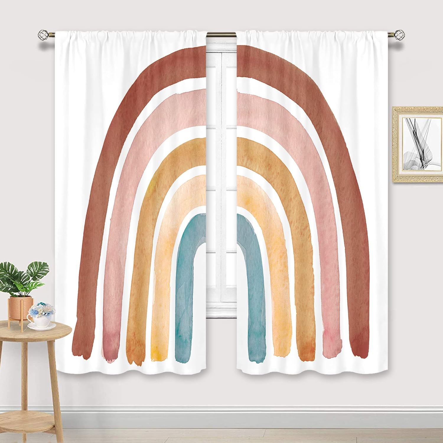 Детские радужные шторы в стиле – обзор и цена Baby Nursery Vintage
