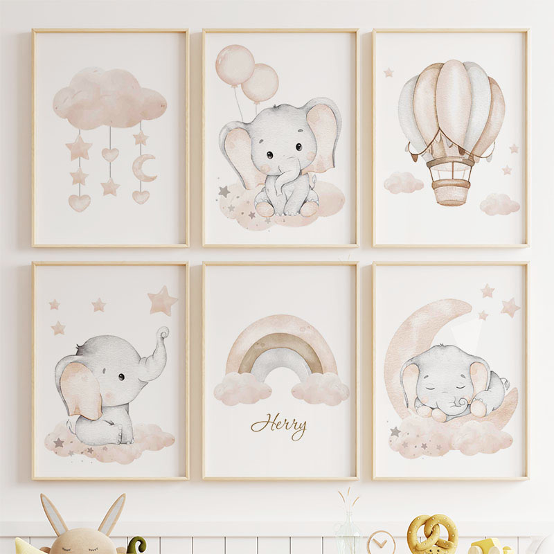 Милый слон, горячий воздушный  – обзор и цена Animals Baby Nursery