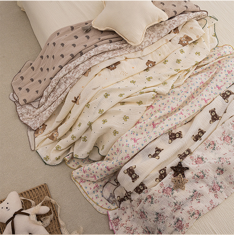 Летнее одеяло-пеленка для ново – обзор и цена Baby Girl Nursery Quilt