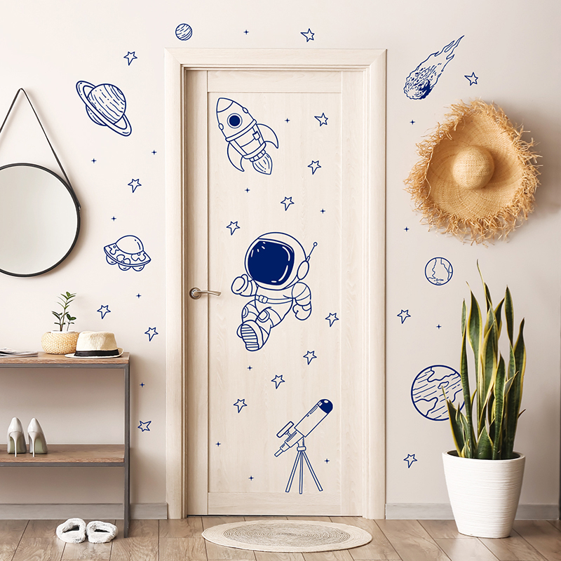 Мультфильм Вселенная Астронавт – обзор и цена Baby Nursery Wall Stickers