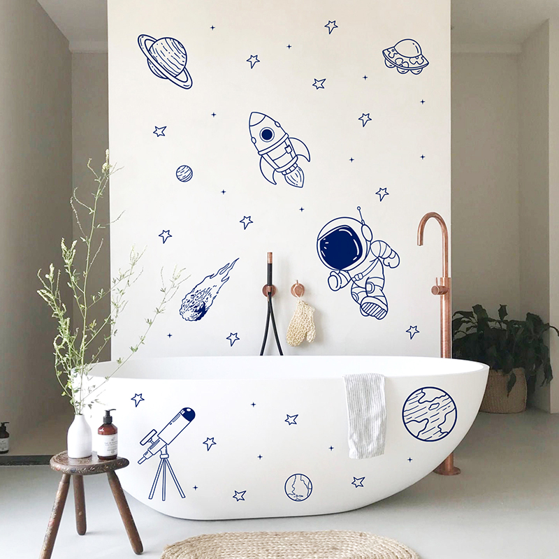 Мультфильм Вселенная Астронавт – обзор и цена Baby Nursery Wall Stickers