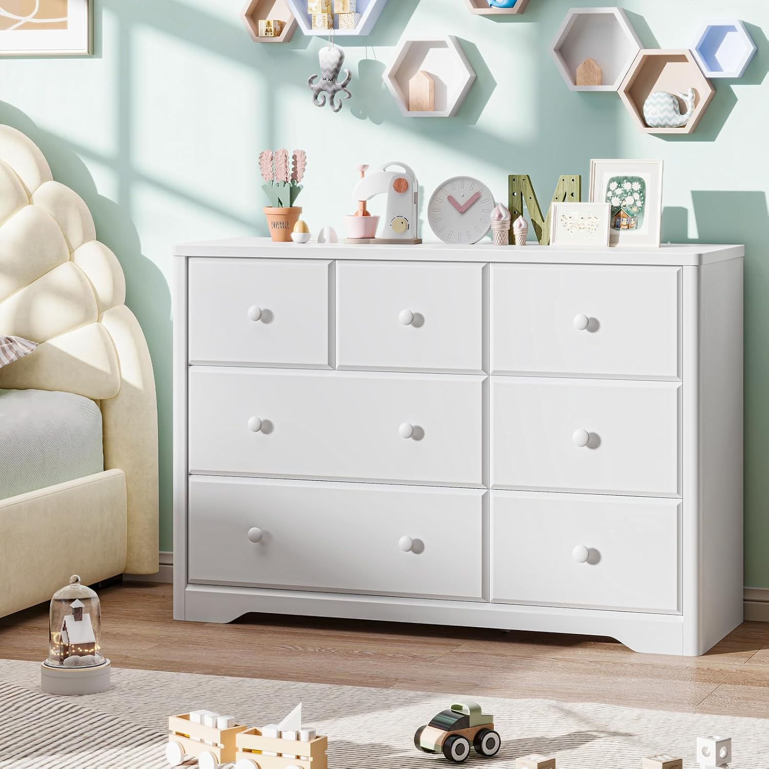 Комод с 7 ящиками для детской  – обзор и цена Baby Nursery Dresser