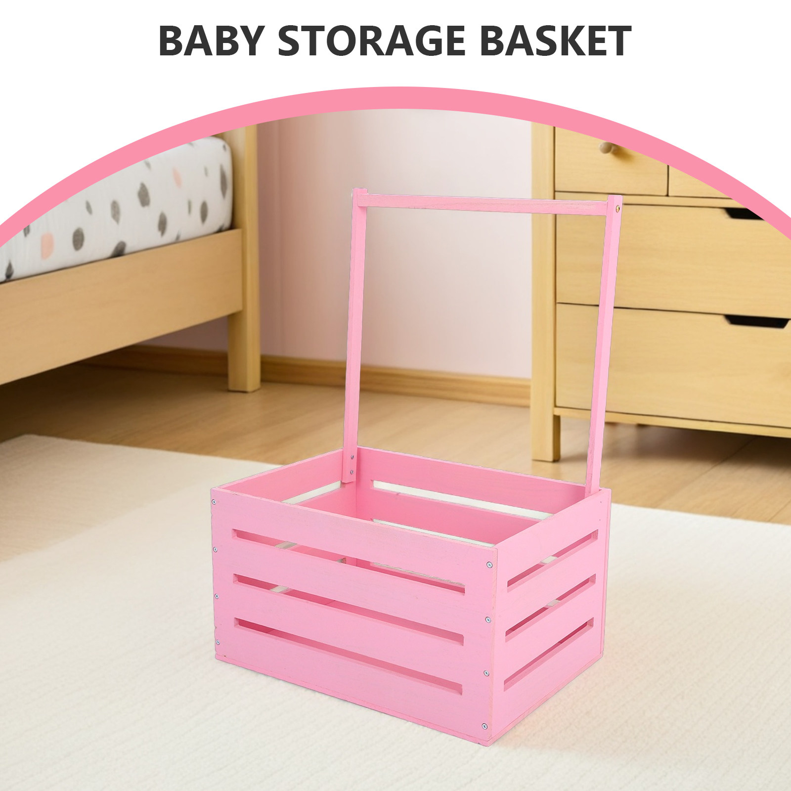 1 шт. Деревянная корзина для х – обзор и цена Baby Nursery Laundry Basket